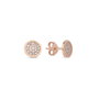 Heliophilia Silver Pendientes de Plata de Ley 925 con Baño de Oro Rosa y Circón